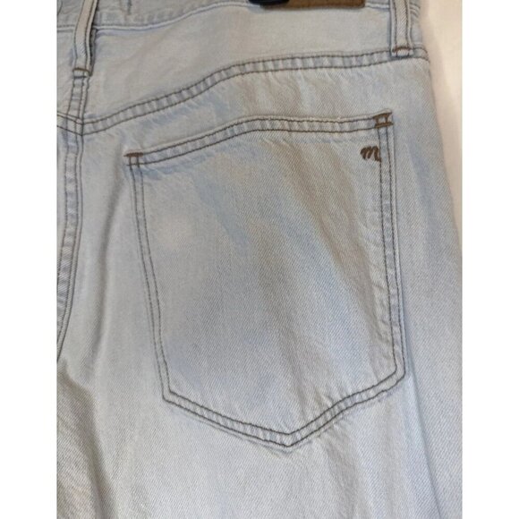 Madewell Women's The Slouchy Boyjean Light Wash Distressed Jeans Sz 30 - Picture 6 of 13